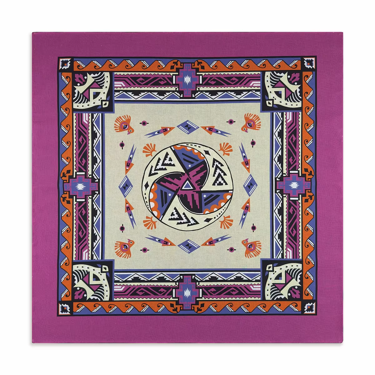 Cheval aigle imprimer haute qualité Hip Hop coton carré écharpe hommes Bandana
