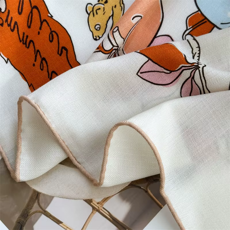 Écharpe en laine et soie 135 cm pour femme, grands foulards à bords roulés à la main, châles, pashminas, accessoires de sac, étoles, ponchos, wraps pour l'hiver