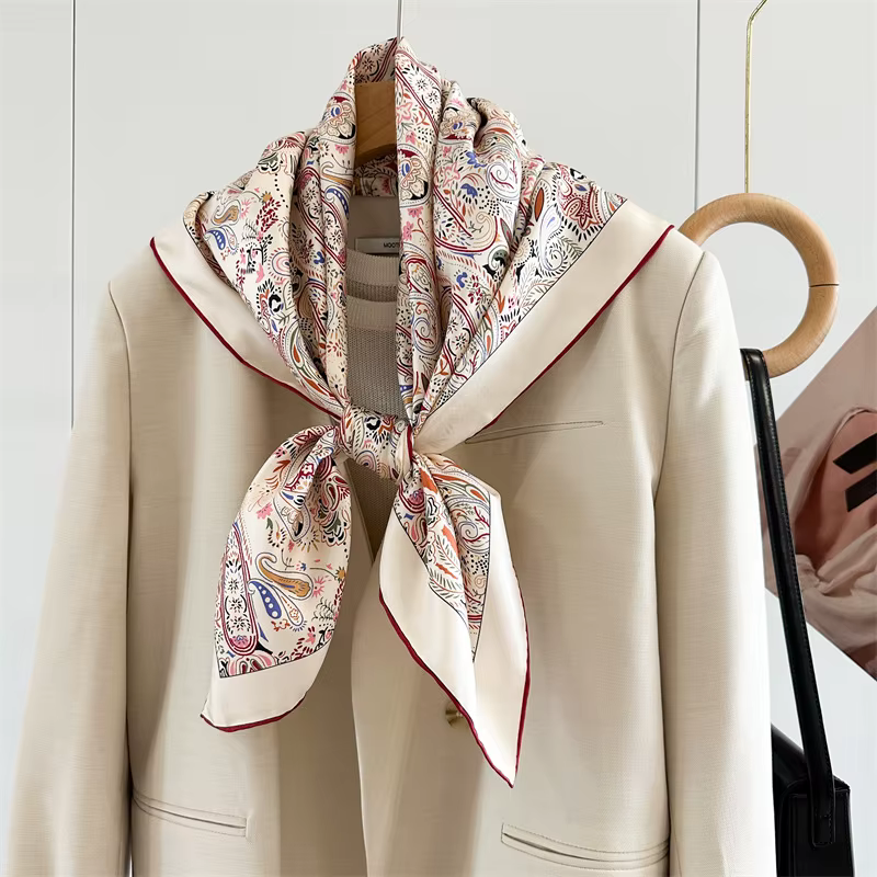 Foulard en soie de 90CM
