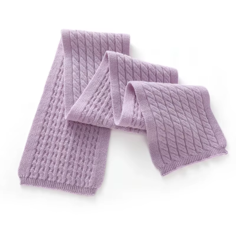 Écharpe courte à fleurs torsadées pour femme, 100% cachemire, classique, chaud, dames, adultes, cadeau de Noël, nouvel an, hiver