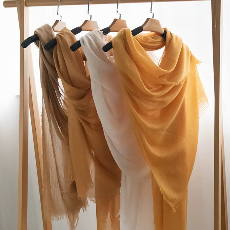 Écharpe Vintage grande taille médiévale douce printemps été