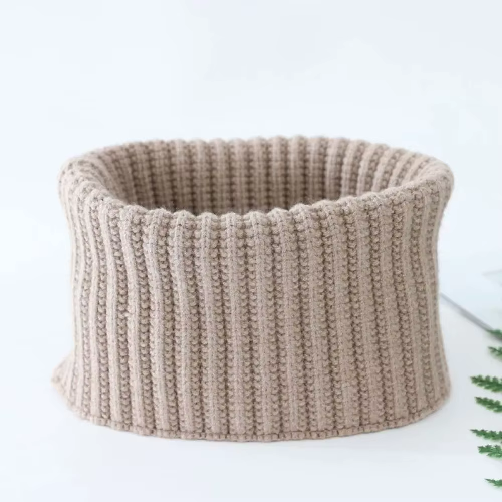 Écharpe en laine épaisse double couche pour hommes et femmes