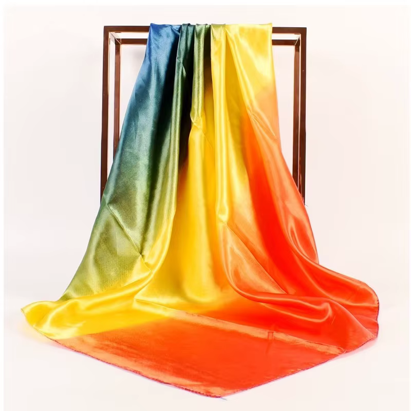 Foulard de tête en soie pour femmes