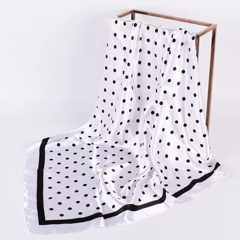 Foulard de tête femmes marque de luxe 90 × 90 cm