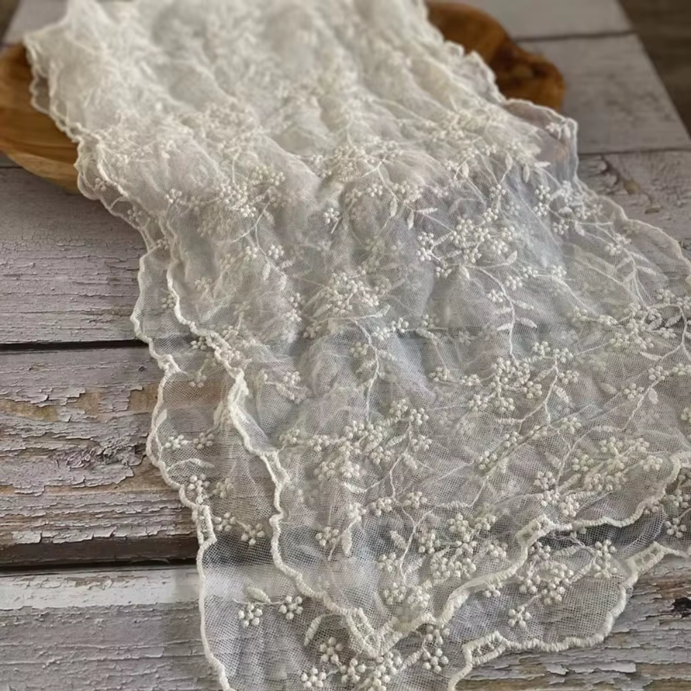 Écharpe en dentelle rétro décontractée pour femmes