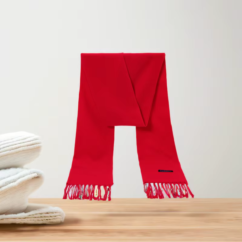 Écharpe en cachemire rouge pour femme