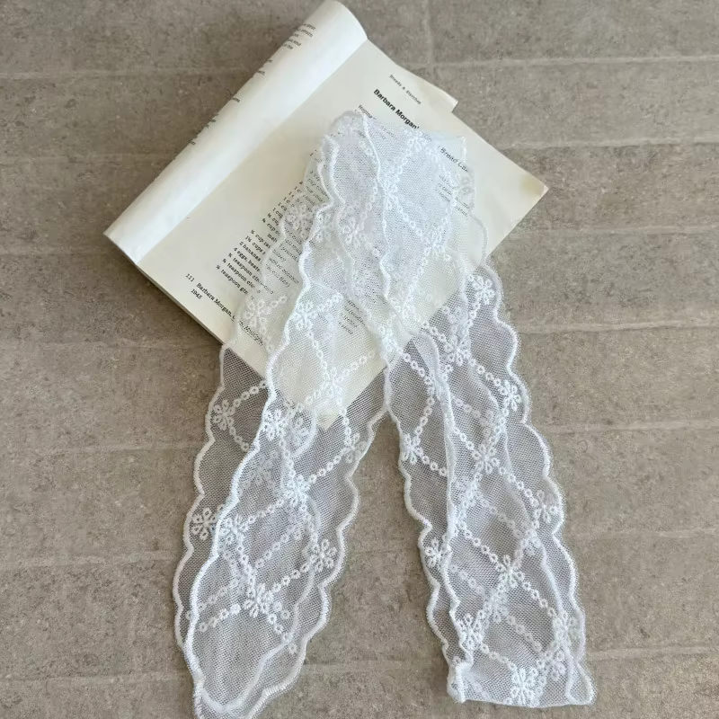 Nouvelle dentelle florale cheveux écharpe longue maigre ruban foulard bande foulards voyage Photo bandeau pour femmes petites écharpes юбка