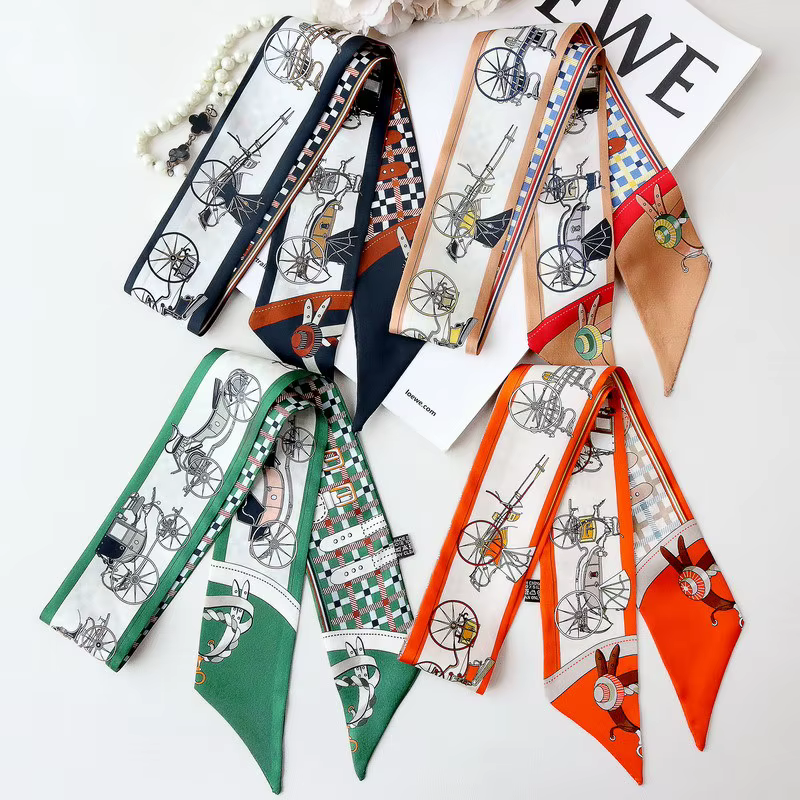 Foulard en soie twill 100% de luxe pour femme