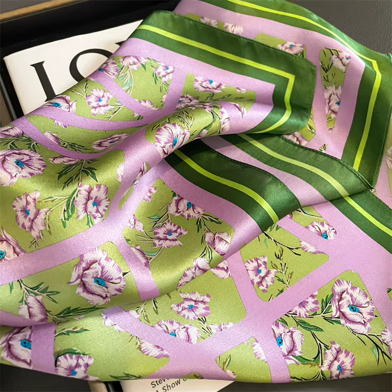 Foulard carré à carreaux Mulberry Injplanchers f pour femmes