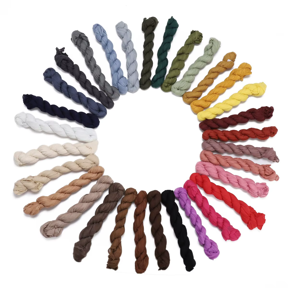 Écharpe froissée pour femmes filles étudiants printemps nouvelle couleur unie coton Voile mince foulards doux tricot châle femme Wrap châles