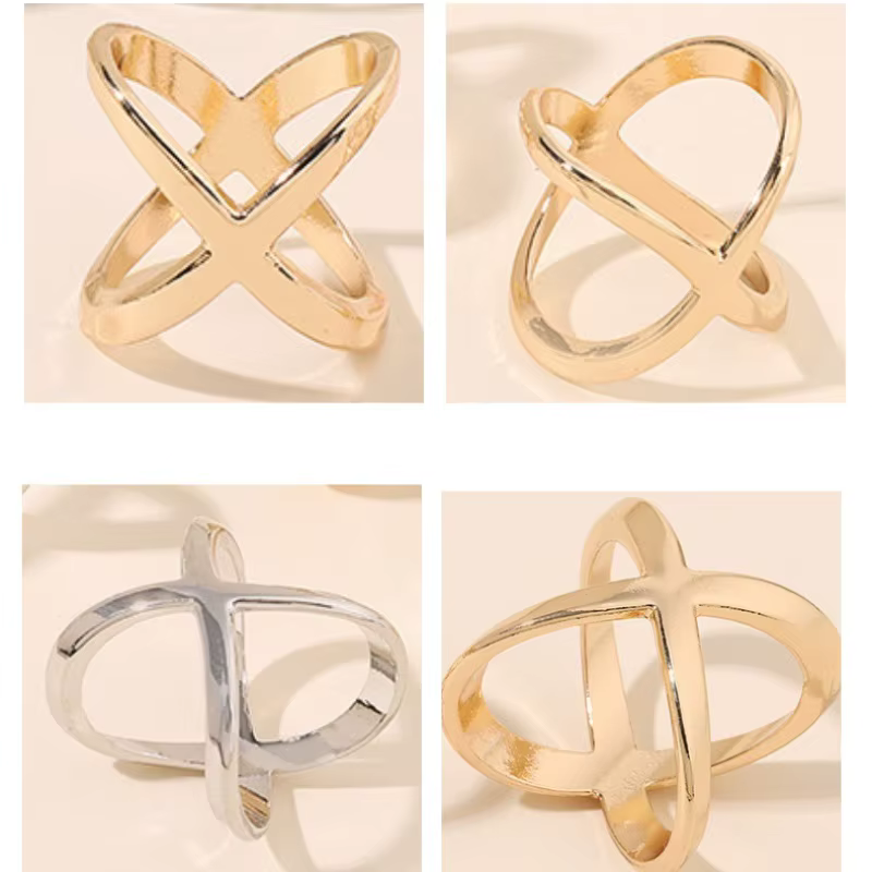 Clips pour foulards en forme de X - Élégantes attaches