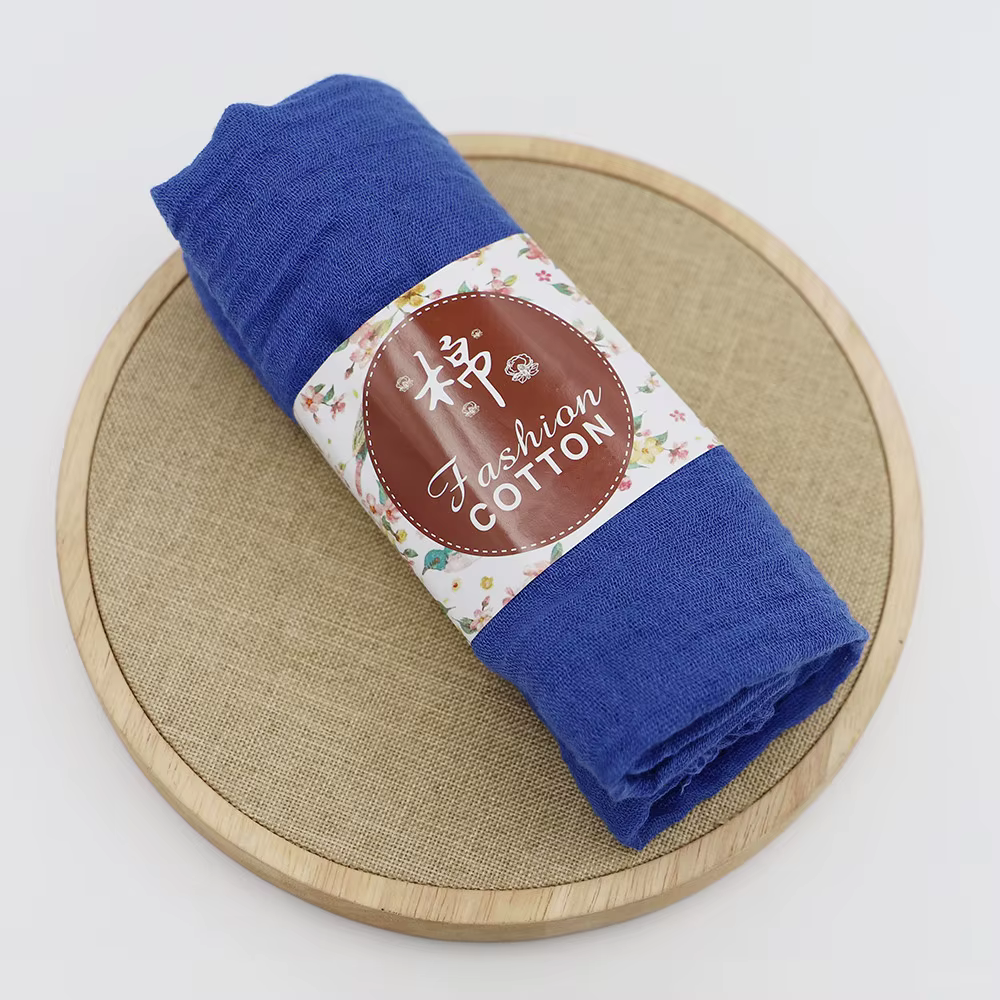 90*90 cm carré musulman écharpe froissé coton Hijab doux châle bandeau femmes foulards Bandana Turban foulard châles islamiques