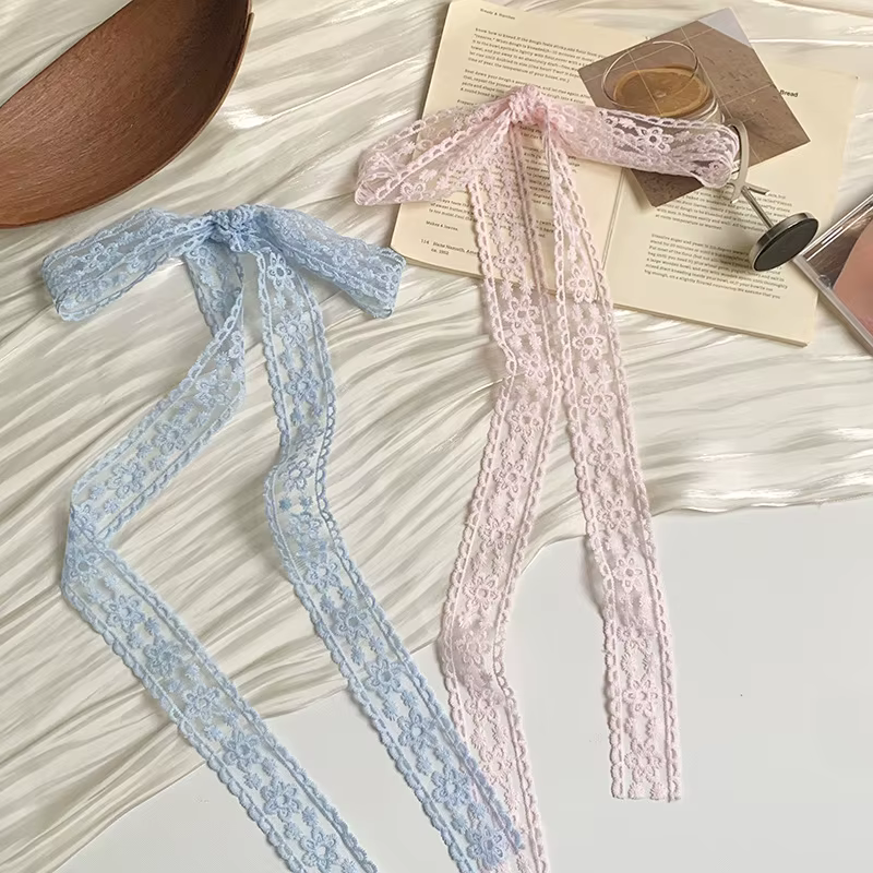 Écharpes en dentelle : Accessoires de cheveux élégants à nouer pour femmes