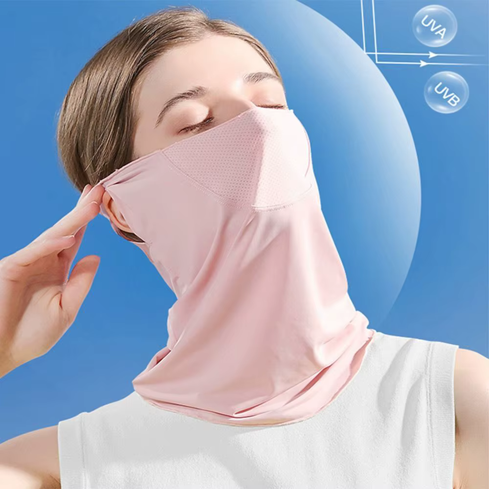 Cagoule multifonction en soie glacée