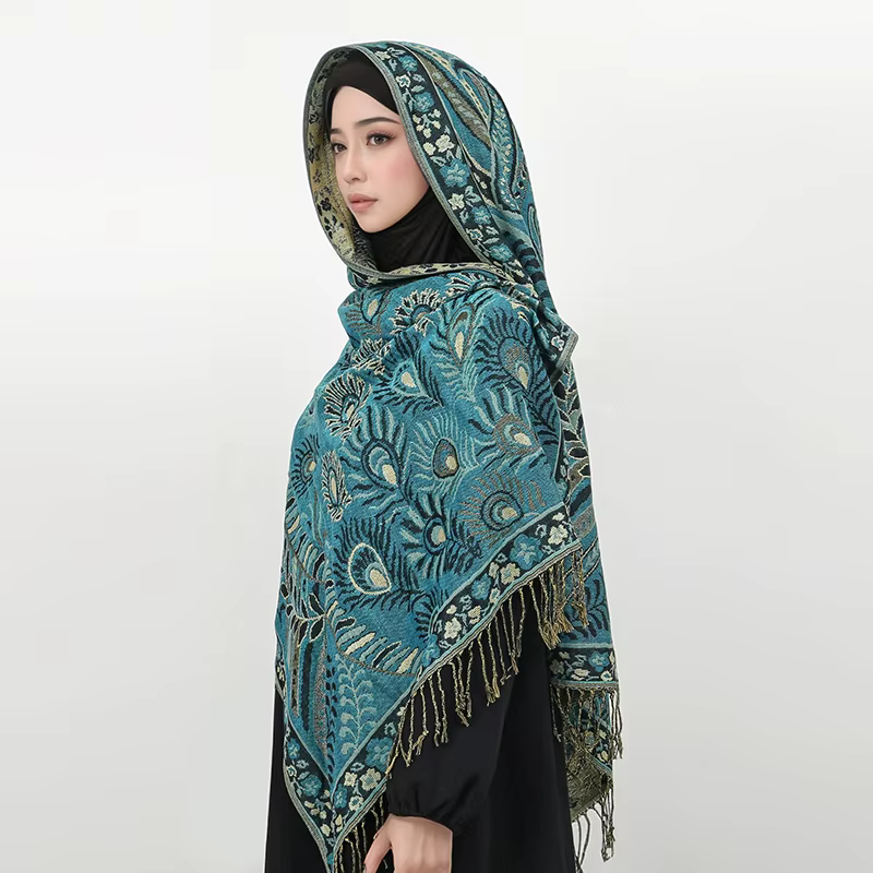 Cachemire sentiment Paisley écharpe pour femmes Pashmina châles gland Hijab tête enveloppement Femme hiver foulards Foulard Bufanda 2025