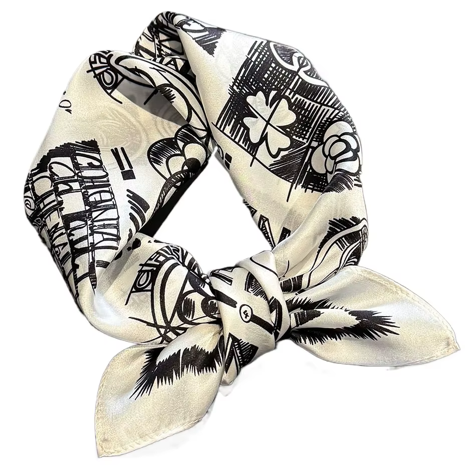 100% foulard en soie de mûrier femmes marque de luxe châles carrés