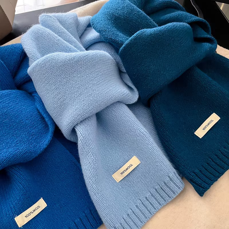 Écharpe bleu Klein pour femme