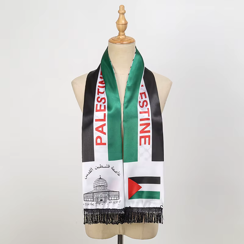 Châle Pashmina rond avec pompon