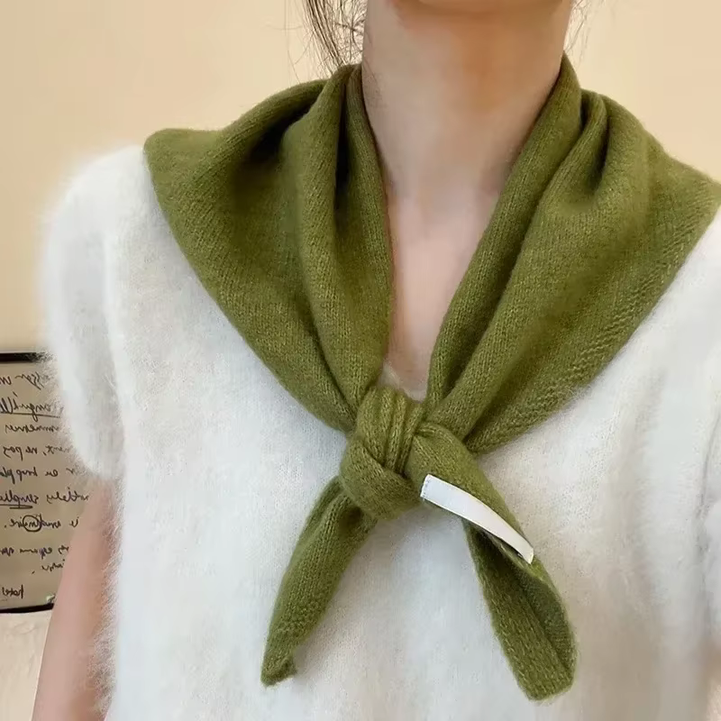 Écharpe tricotée pour femme en laine