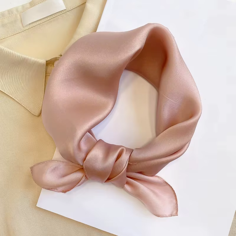 Écharpe 100% soie Bandana femmes foulards carrés foulard mûrier printemps mode luxe haute qualité bandeau Hijab châles