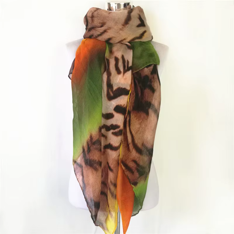 Nouvelles écharpes en Viscose avec pampille léopard pour femme