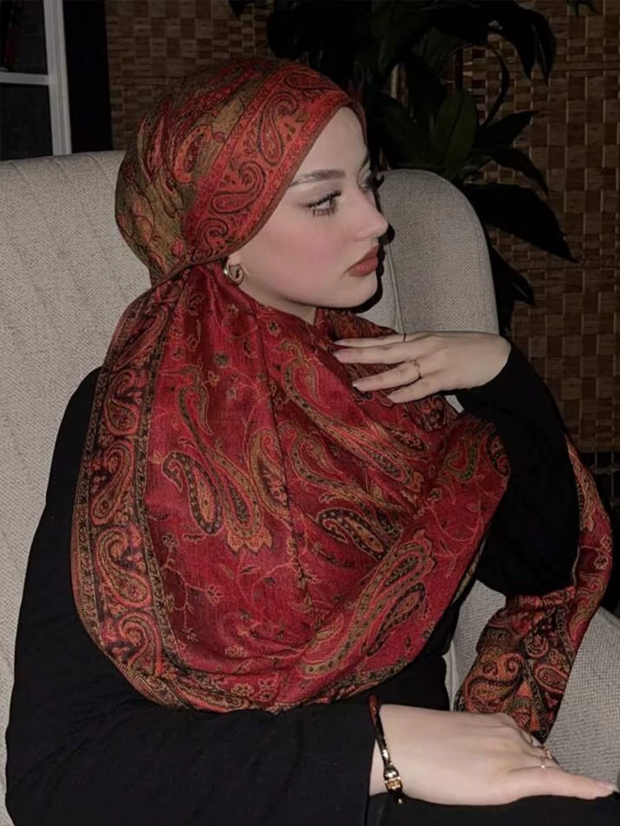 Bohême Pashmina Hijab écharpe longue châle musulman femme Foulard doux Turban bandeau pour femmes