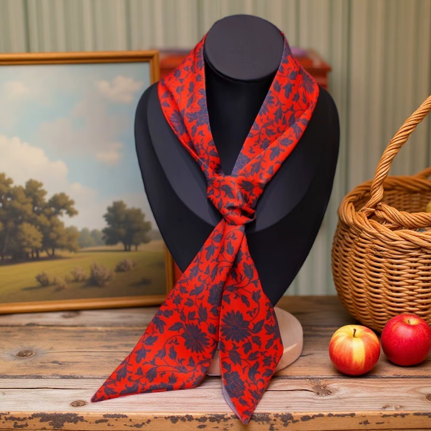 Ruban foulard Long en soie élégant pour femmes