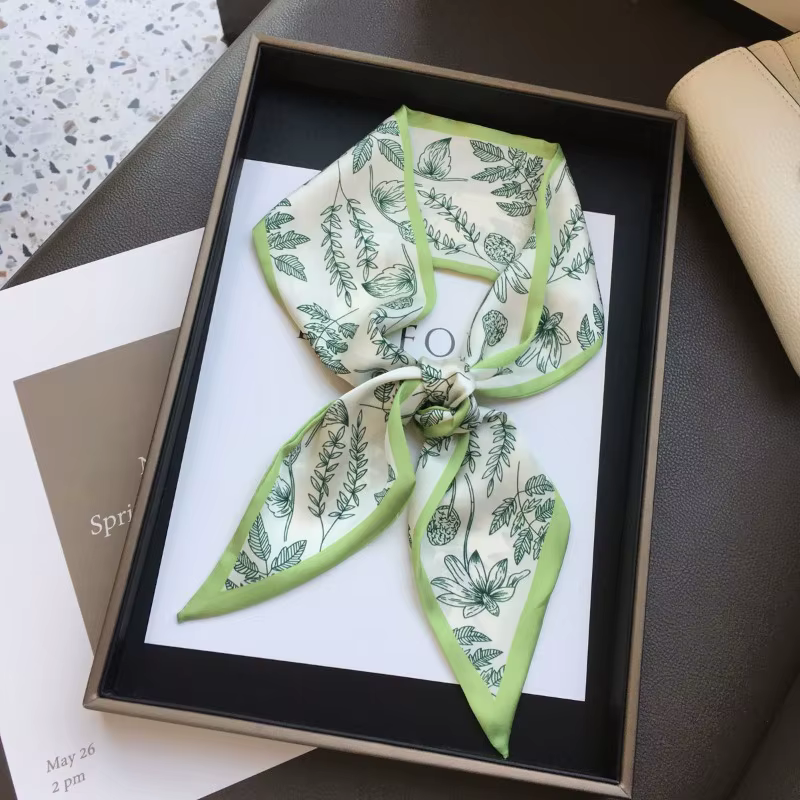 Foulard en ruban imprimé pour cheveux pour femmes