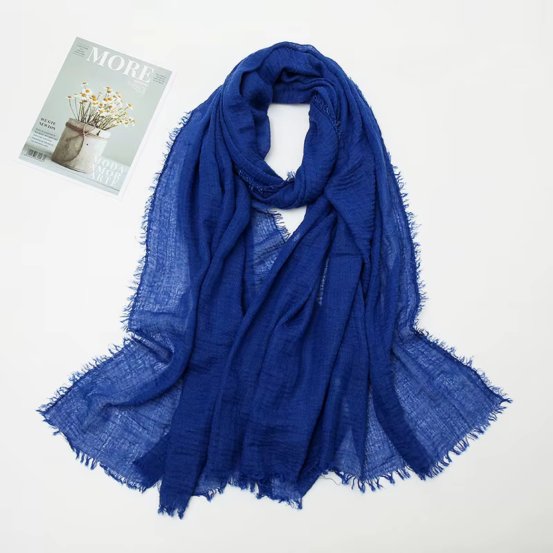 Écharpe en coton et lin pour femme
