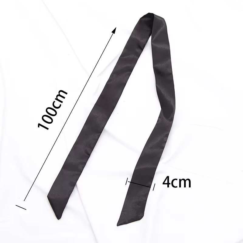 Nouveau Long sac écharpe femmes bandeau de cheveux dame accessoires solide maigre foulards
