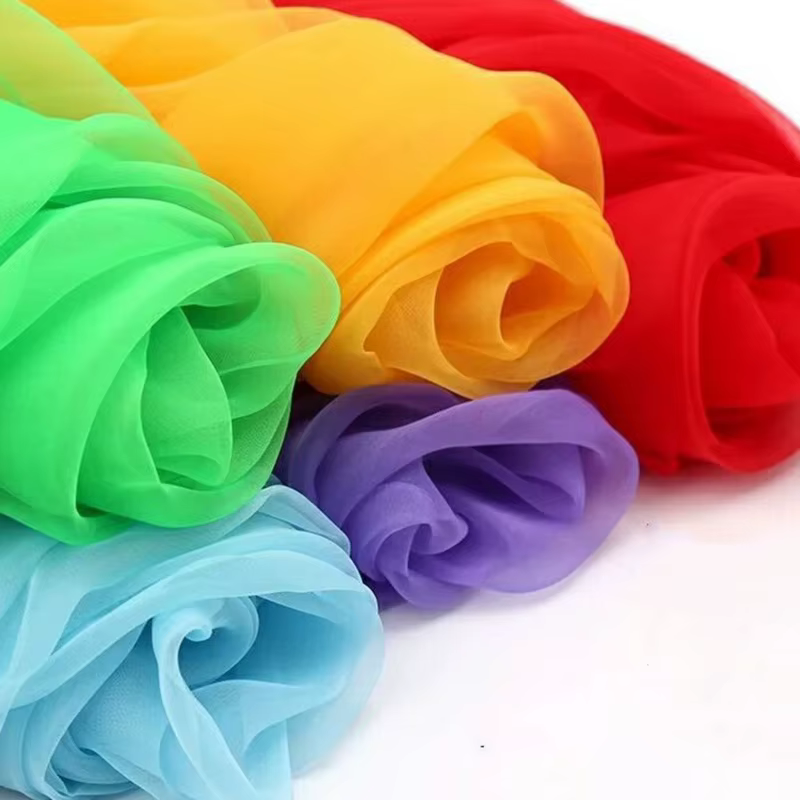 Châle coloré en mousseline de soie pour femmes