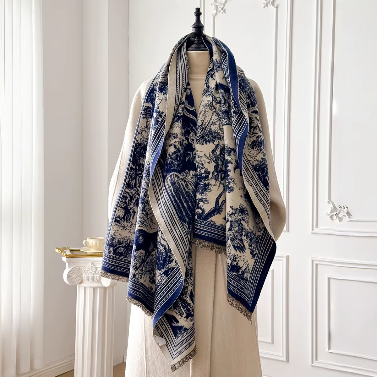 Châle Pashmina Jacquard Animal élégant pour femmes