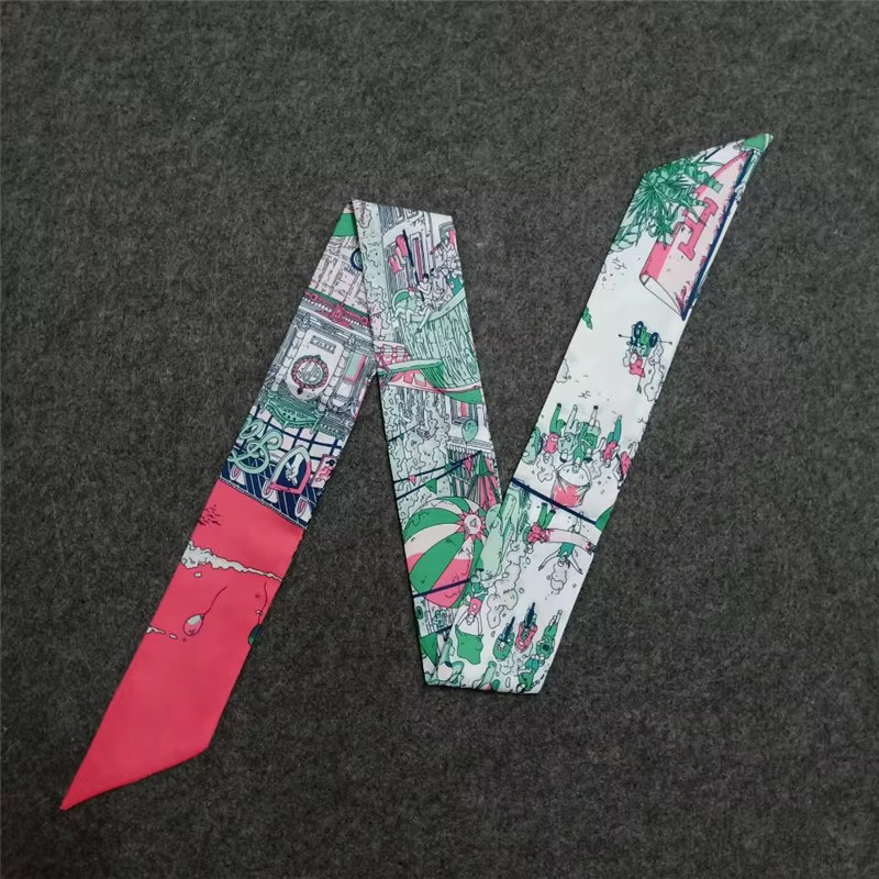 Paris Street – foulard en soie imprimé