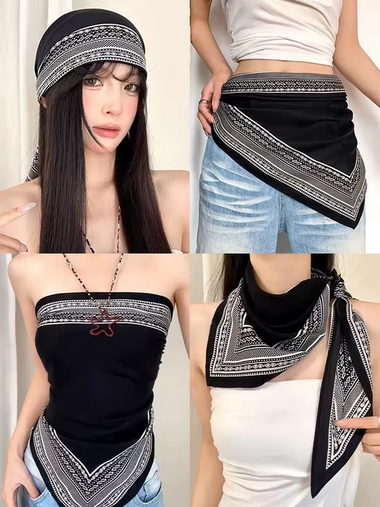 Nouvelle Écharpe Triangulaire Tendance pour Femme