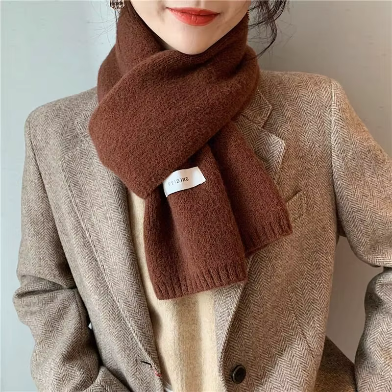 Écharpe de couleur unie de Style coréen pour femmes