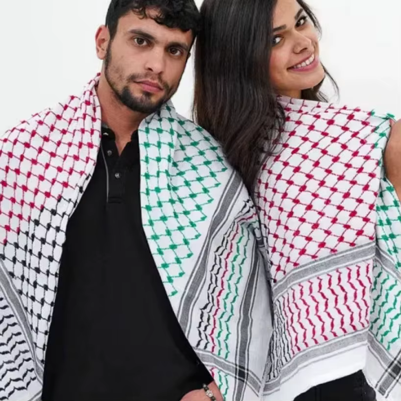 Nouveau Foulard arabe pour hommes et femmes Jacquard Arafat émeraude dubaï écharpe moyen-orient arabie saoudite