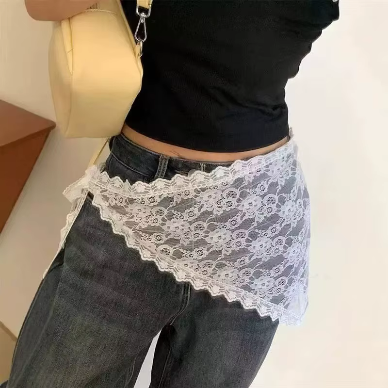 Foulard Vintage en dentelle Triangle pour femmes