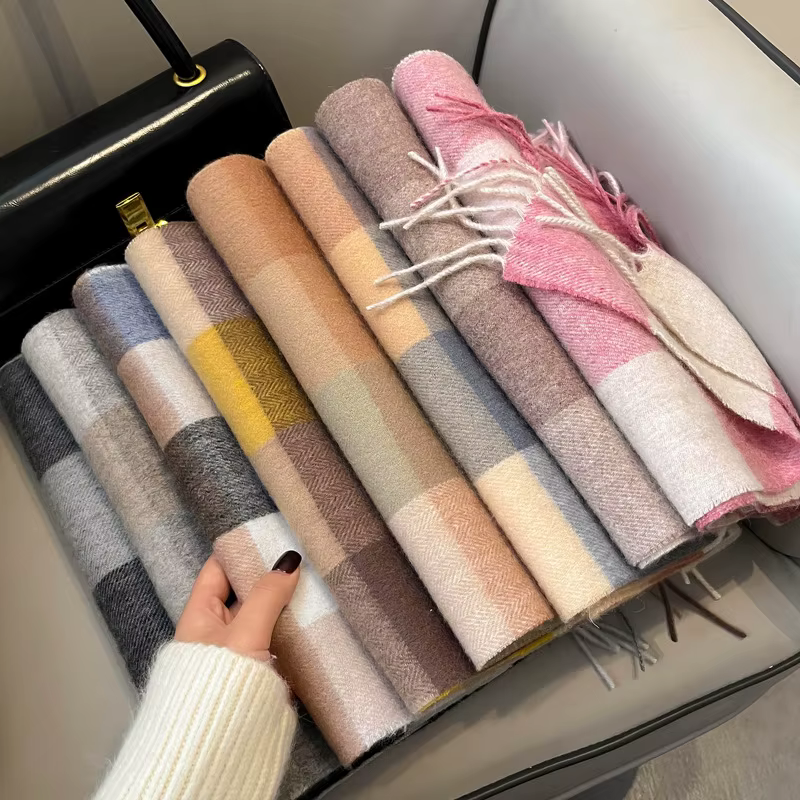 Écharpe britannique en laine Pure pour hommes et femmes