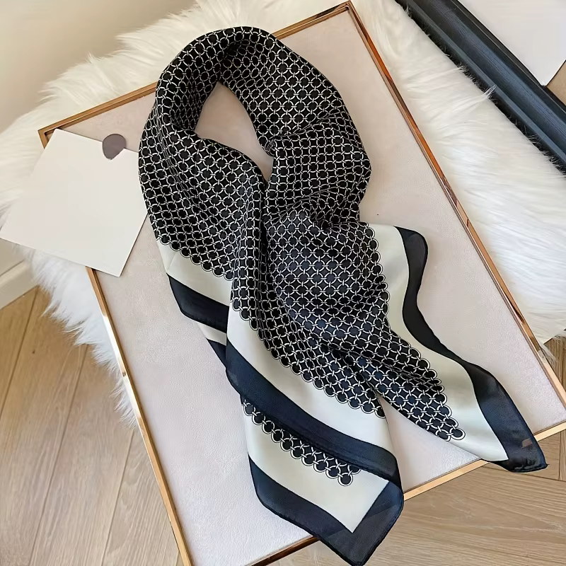 Foulard carré en Satin élégant pour femmes