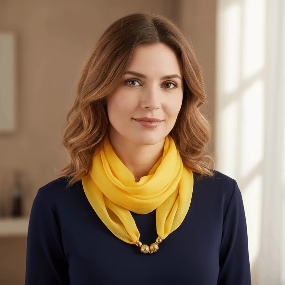 Écharpe magnétique en coton doux pour la protection du cou