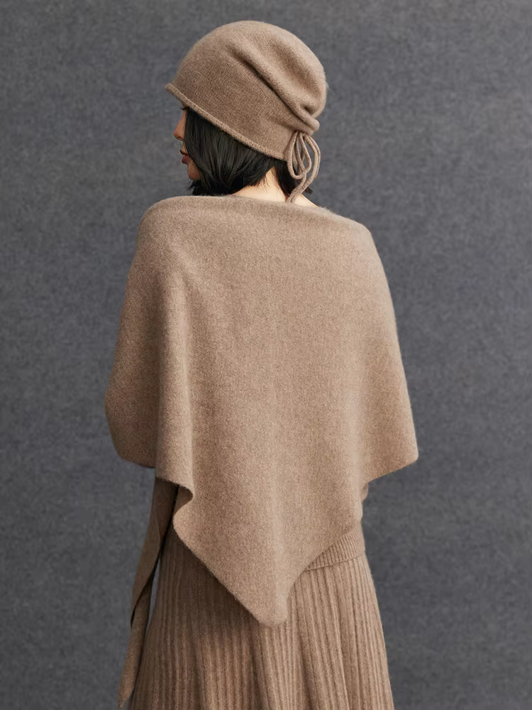 CHICUU femmes cachemire Triangle écharpe châles automne hiver 100%