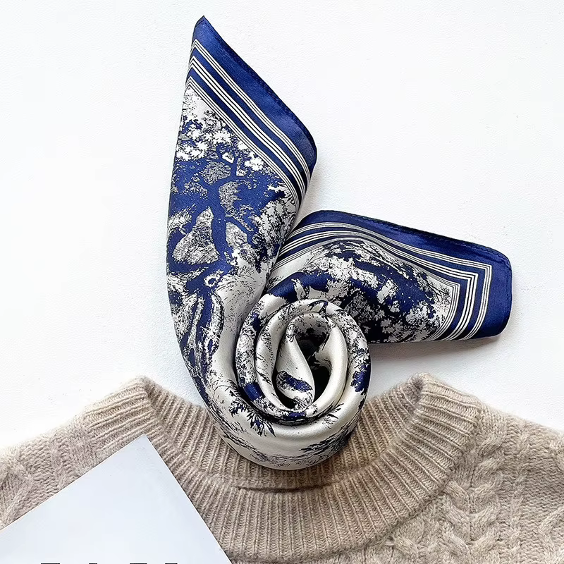 Foulard 100% Soie de Mûrier Naturelle pour Femme