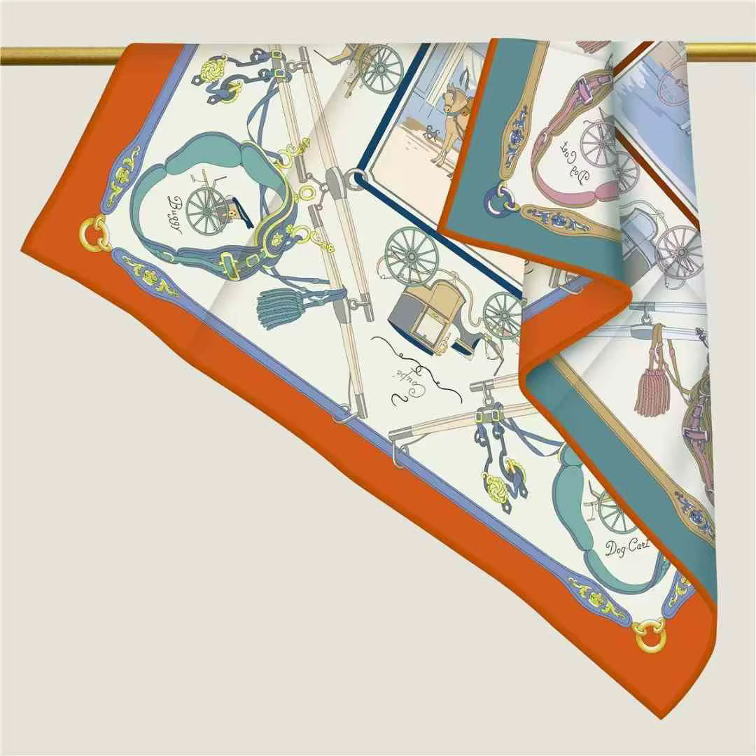 Foulard en soie de luxe 90CM