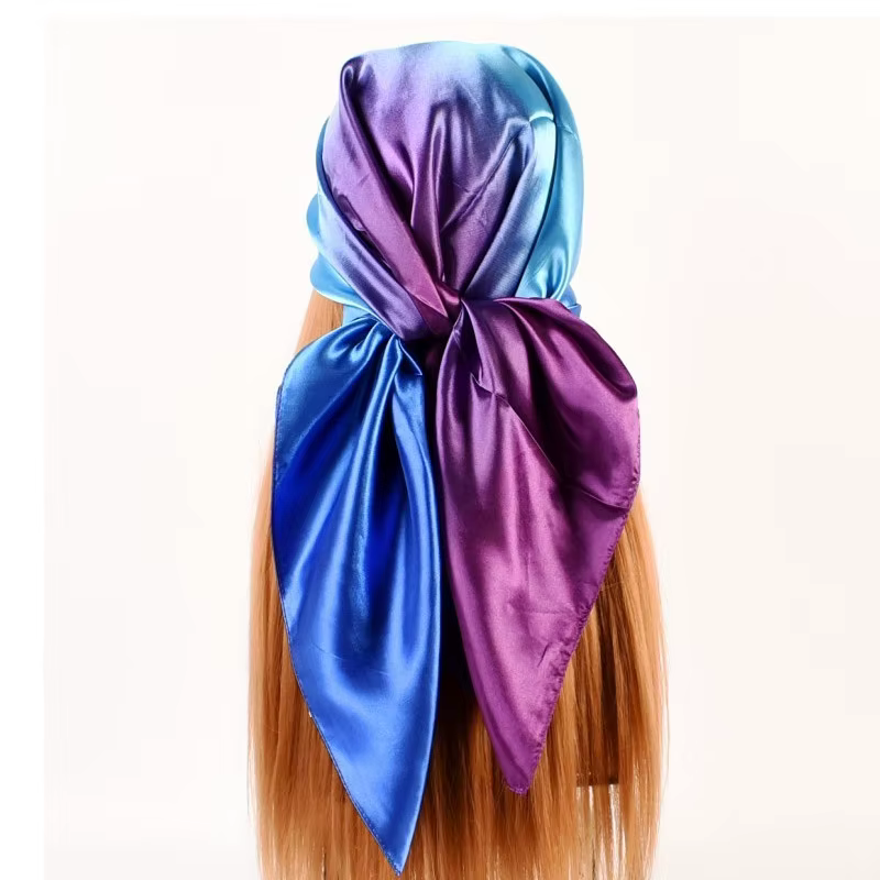 Foulard de tête en soie pour femmes