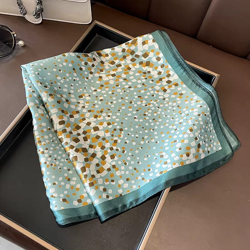 Foulard de mode pour femme en soie naturelle 100% véritable