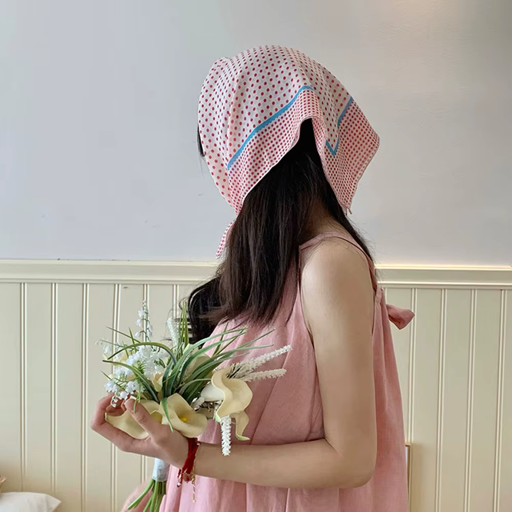 Foulard en coton et lin doux pour femme
