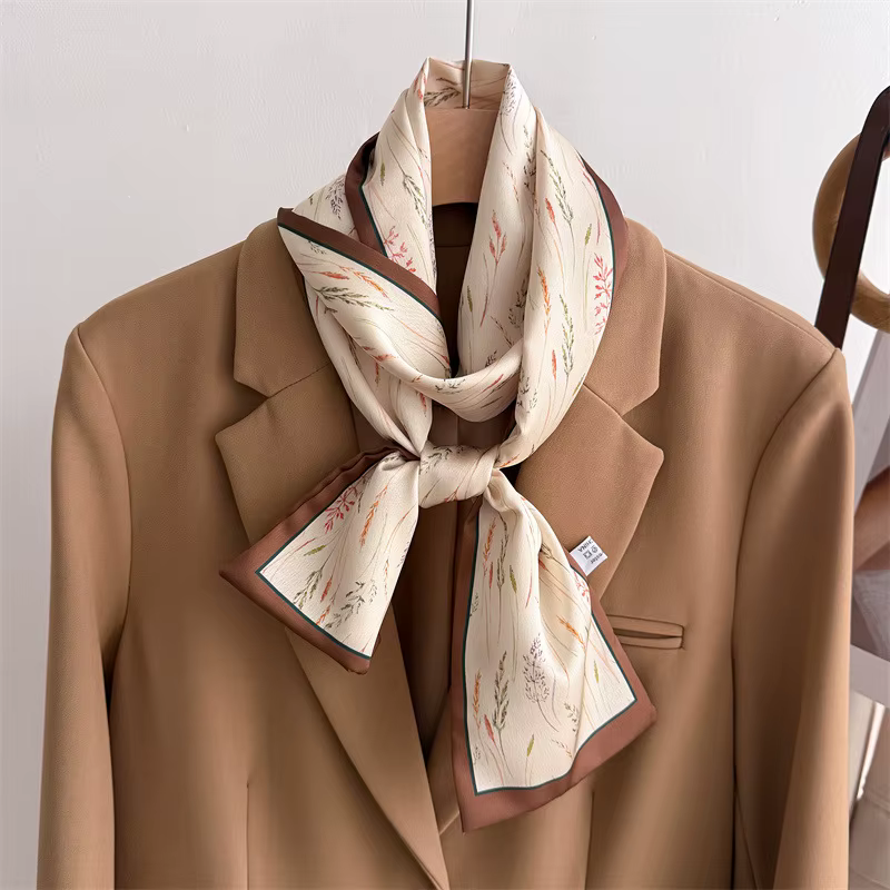 Petits foulards de luxe en soie pour femmes
