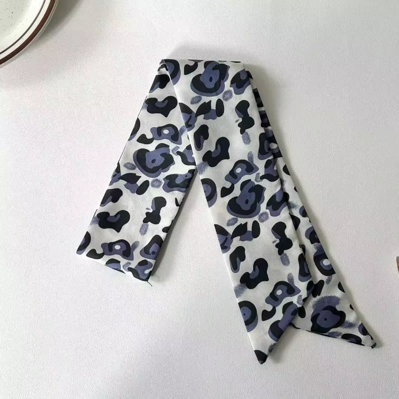 Nouveau foulard en soie imprimé léopard