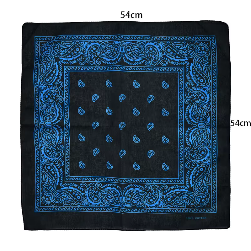 Foulard Bandana Hip Hop noir unisexe