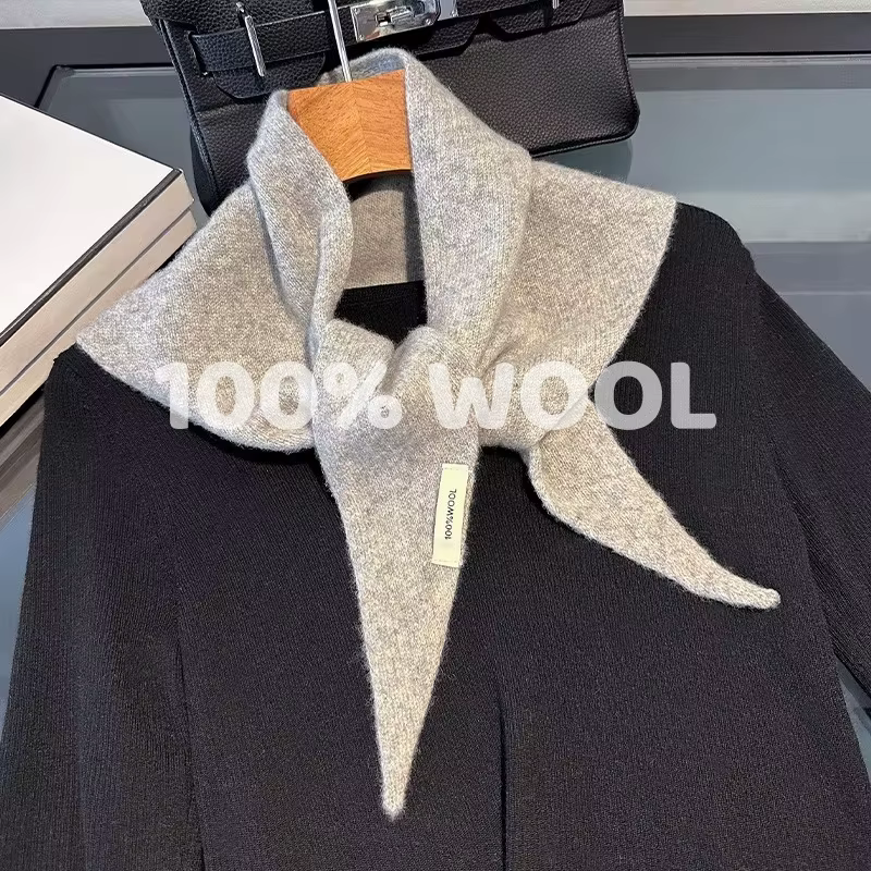 Écharpe tricotée 100% laine pour femme